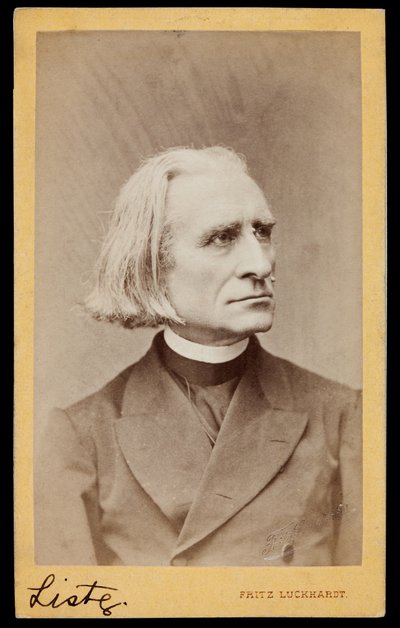 Portræt af Franz Liszt af Fritz Luckhardt