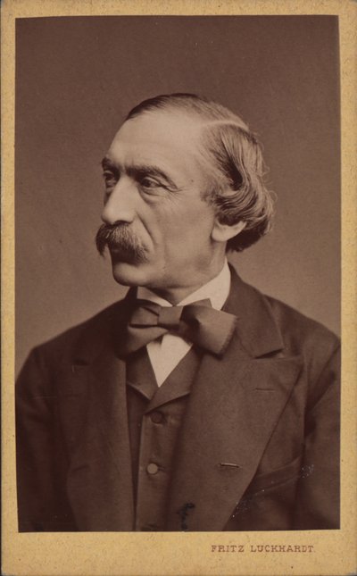 Portræt af komponisten Carl Evers 1819-1875, før 1875. af Fritz Luckhardt