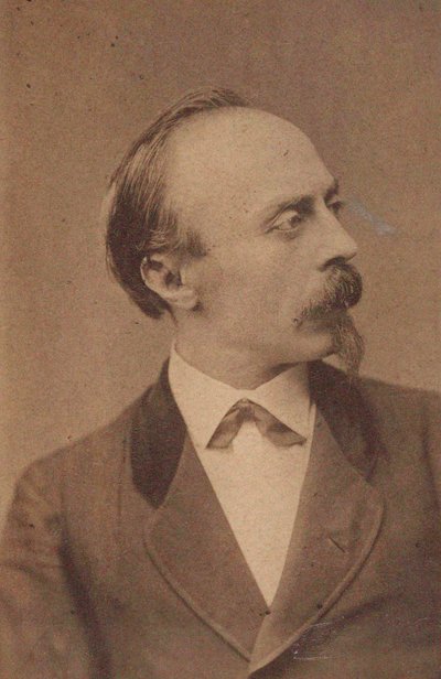 Portræt af komponisten Hans von Bülow 1830-1894, ca. 1875. af Fritz Luckhardt