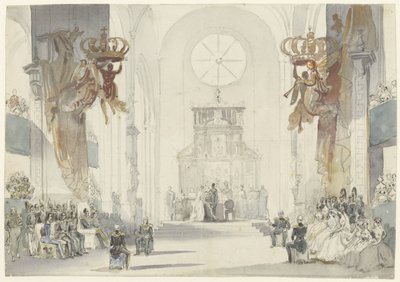 Ægteskab med prinsesse Louise med prins Karel van Zweden af Fritz Ludwig von Dardel