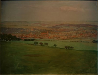 Udsigt over Weimar fra Ettersberg af Fritz Mackensen