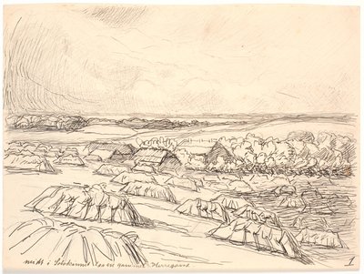 Midt i Solskinnet laa en gammel Herregaard af Fritz Syberg