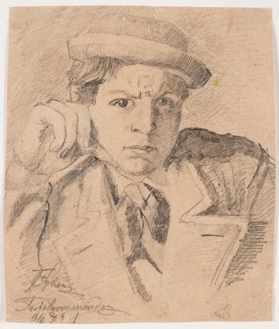 Selvportræt af Fritz Syberg