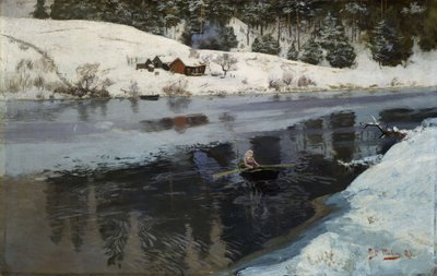 Vinter ved floden Simoa af Fritz Thaulov