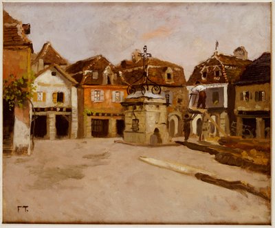 En Byplads af Frits Thaulow