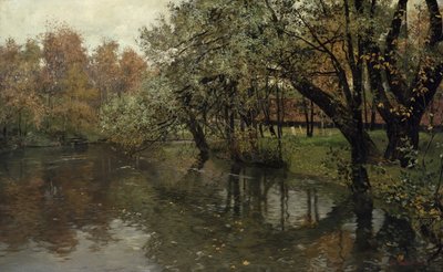 Efterårsdag af Akerselva af Fritz Thaulow