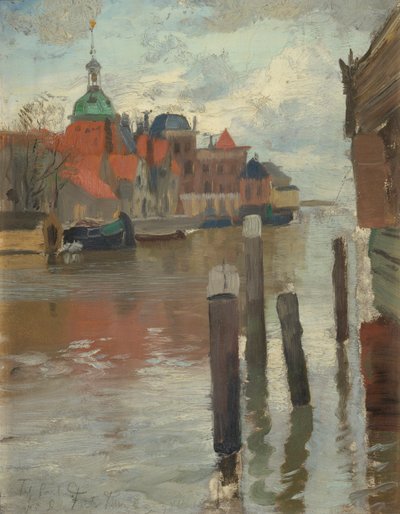 Dordrecht af Fritz Thaulow