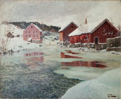Fra Akers flod af Fritz Thaulow