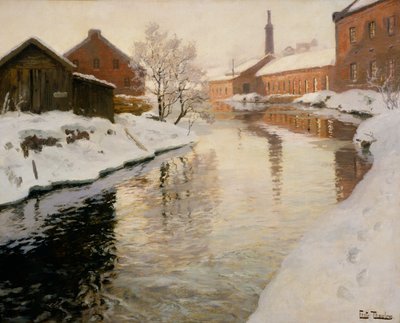 Lysaker tårer af Fritz Thaulow