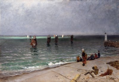 Makrelfiskere af Fritz Thaulow