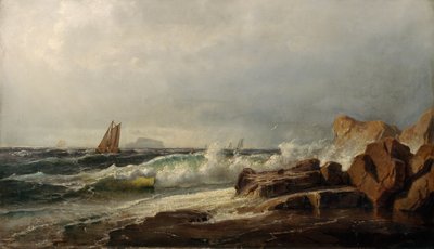 Lodsbåde af Fritz Thaulow