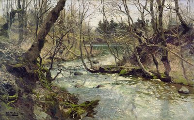 flod af Fritz Thaulow