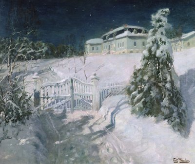 Uden titel (olie på lærred) af Fritz Thaulow