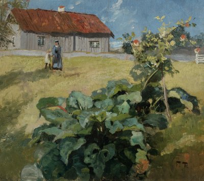 Kvinde og barn, c.1892 af Fritz Thaulow
