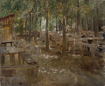 Den gamle ølhave af Fritz von Uhde
