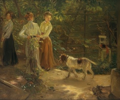 Havegangen. 1903 af Fritz von Uhde