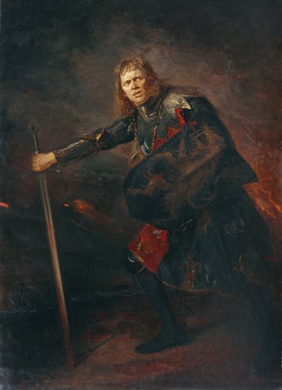 Skuespilleren Alois Wohlmuth som Richard III. af Fritz von Uhde