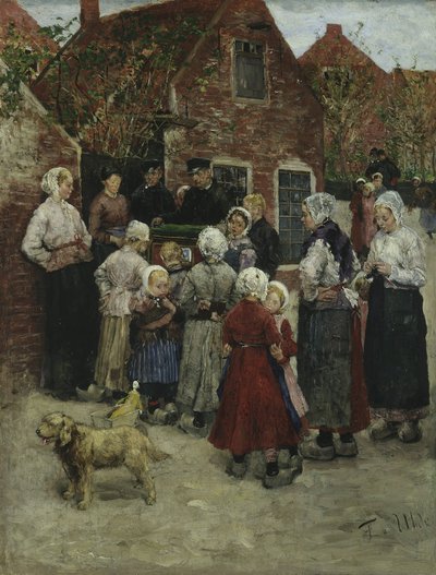 Lirekassemand i Zandvoort af Fritz von Uhde