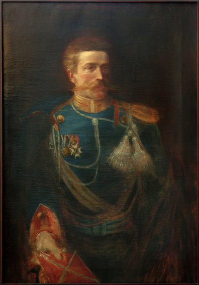 Selvportræt i uniform af Fritz von Uhde