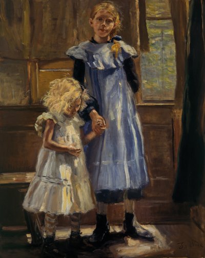 To piger af Fritz von Uhde