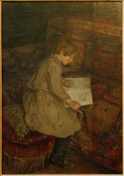 To døtre af kunstneren af Fritz von Uhde