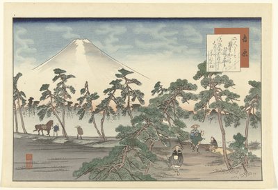 Yoshihara (title on object) Hizakurige (series title) af Fujikawa Tamenobu