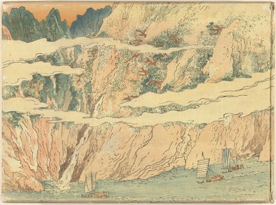 Kina i 30 rullemalerier - sidste del Shina sanju gakan - gekan (titel på objekt) af Fukuda Bisen