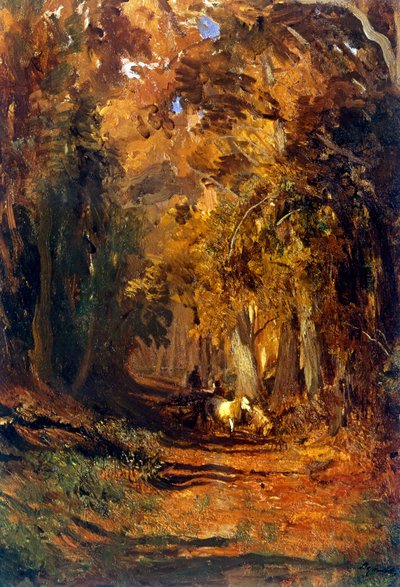 Skov i efteråret omkring 1870 (maleri) af Fyodor Alexandrovich Vasilyev