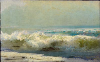 Surf i Yalta par Vasilyev, Fjodor Alexandrovich (1850-1873). Olie på lærred af Fyodor Alexandrovich Vasilyev