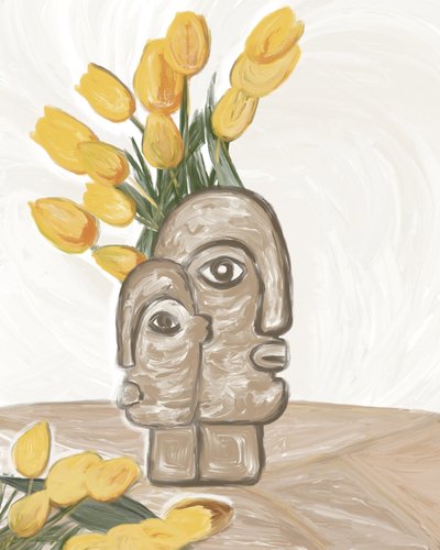 Mor og barn-tulipaner af GIovanna Gil Alves