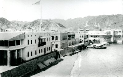 Havnefronten ved Muscat af G.J. Eccles
