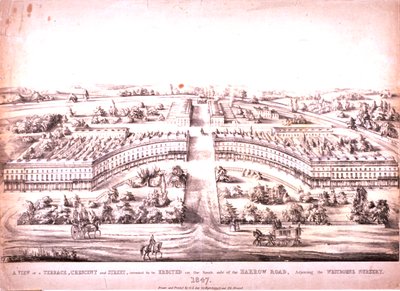 Harrow Road, Paddington, 1847 af G.L. Lee