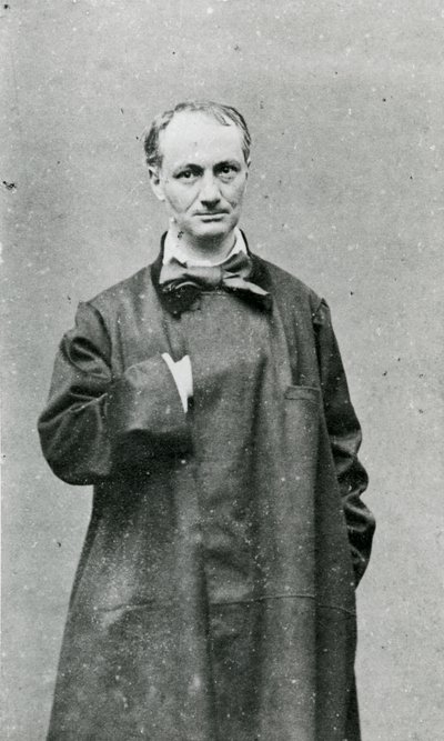 Charles Baudelaire (1821-67) (s/h foto) af G.M. Lege