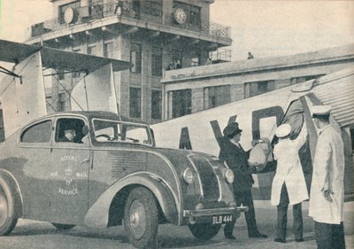 Indlæser mails ombord på en Imperial Airways-linje i Croydon Lufthavn, c1936 c1937 af GPO