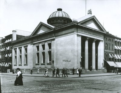 New York Savings Bank (foto af gelatinesølv) af G.P. Hall und Sohn