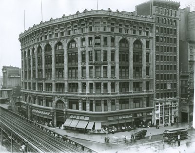 Saks und Company Department Store, New York (foto af gelatinesølv) af G.P. Hall und Sohn