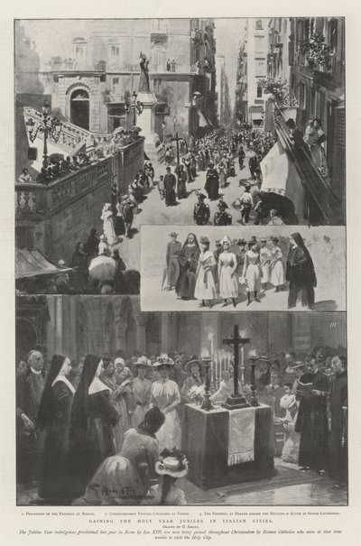 At vinde det hellige års jubilæum i italienske byer af G.S. Amato