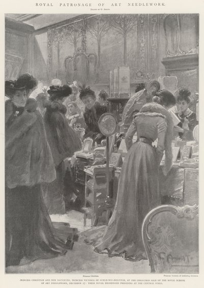 Royal Patronage of Art Håndarbejde af G.S. Amato