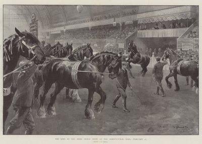 Kongen på Shire Horse Show i Landbrugshallen, 27. februar af G.S. Amato
