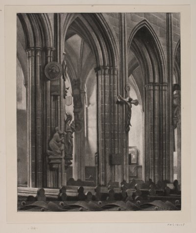 Kirkens interiør af G.V. Blom