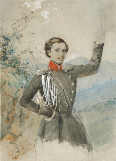 Portræt af Semyon Dmitrievich Lisanevich 1822-1877, 1847-1849 af G.V. Corradini