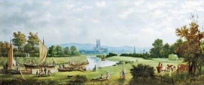 Glorious Summer, Gloucester fra nordvest, 1879 af G. F. Walton