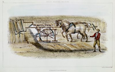 Klokkehøstermaskine, 1851 af G. H. Swanston