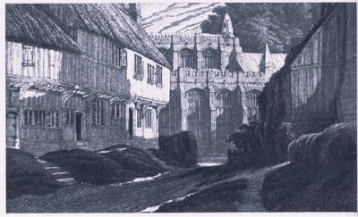 Et minde om Clavering Essex (farve litho) af G. L. Grigg