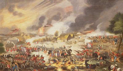 Slaget ved Waterloo, 18. juni 1815, 1842 af G. Newton