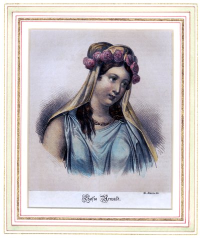 Sophie Arnould, fransk sopran af G. Riccio