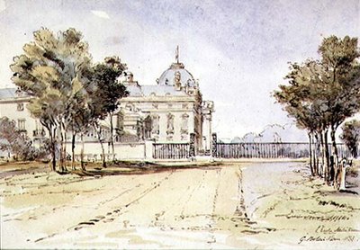 Udsigt over Ecole Militaire i Paris af G. Rolais
