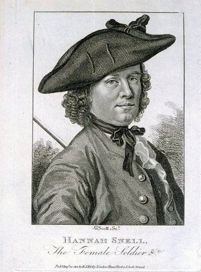 Hannah Snell, the Female Soldier, udgivet af R.S. Kirby, 1804 af G. Scott