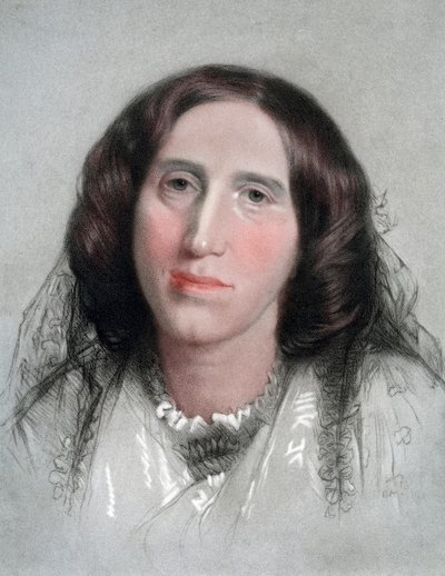 George Eliot, engelsk romanforfatter, 1800-tallet af G Sidney Hunt