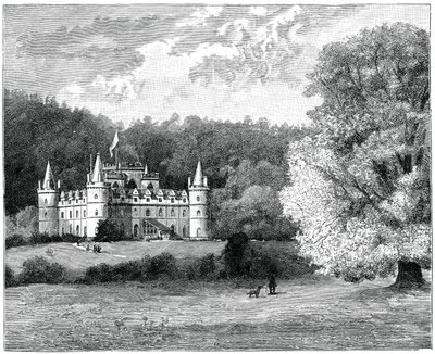 Inveraray Castle, det vestlige Skotland, 1900. af G. W. Wilson and Company